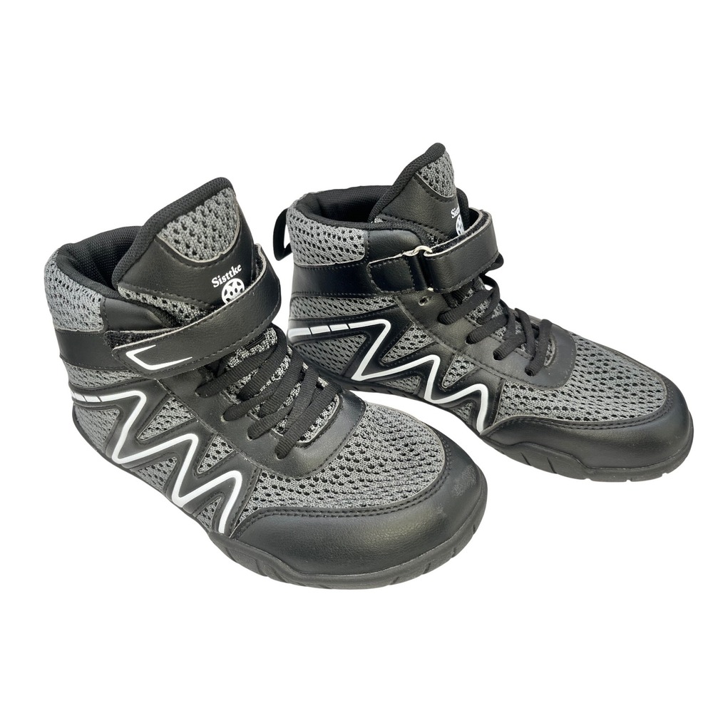 Sisttke Wrestling Shoes Youth Size 5 EU 37 High Top Sneakers Black‎ Athletic EUC